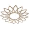 Ekena Millwork Daisy Wood Fretwork Pierced Ceiling Medallion, Red Oak, 36"OD x 13 7/8"ID x 1/4"T CMWP36X36X0250DARO - alternate 2